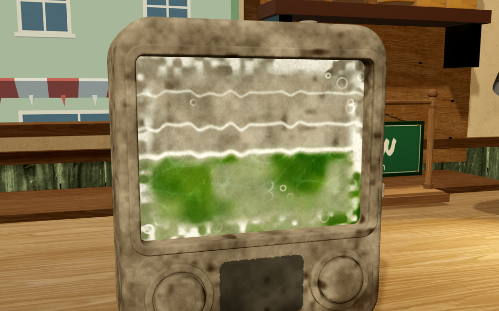 Splash Hoops as it arrives: dusty shell, green water